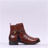 Rieker Low Heel Link Detail Ankle Boot - Cognac Leather